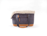 LeftPine x P.L.A.Y. Deluxe Dog Carrier Charcoal front view for quick city errands