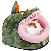 LEFTSTARER guinea pig bed soft plush close-up highlighting warm, cozy resting area.