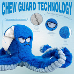 LEGEND SANDY plush toy with crinkly tentacles enhances auditory stimulation.