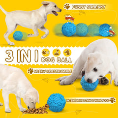 LEGEND SANDY dog ball-squeaky-interactive captures fun sound for motivation during active bites.