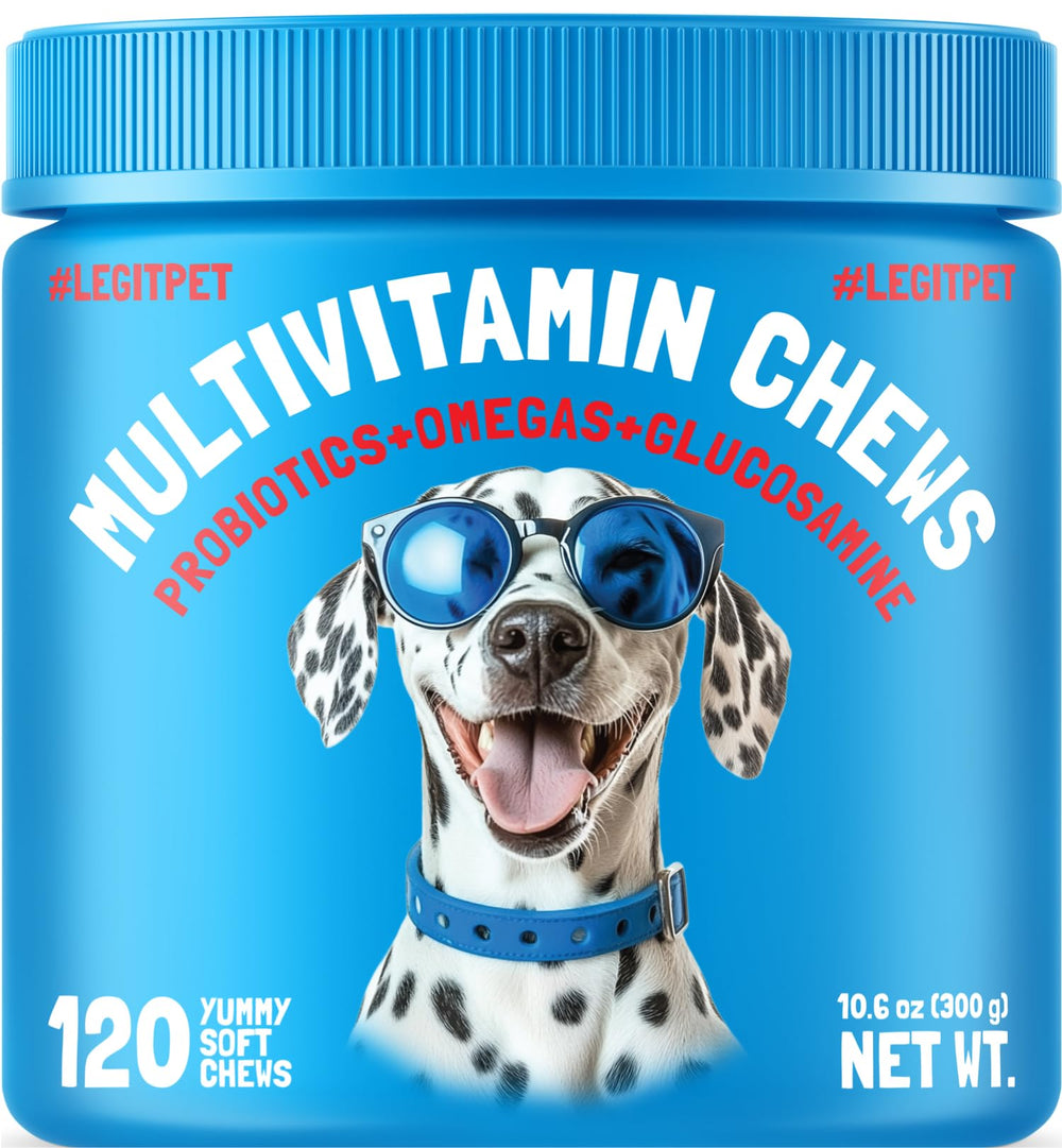 LEGITPET dog vitamins chews with glucosamine for joint support during activity