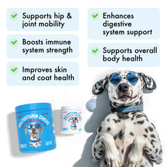 LEGITPET dog vitamins probiotics and digestive enzymes support healthy gut balance