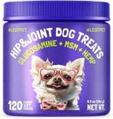 LEGITPET hip-joint soft chews bottle provides dog-friendly joint support.