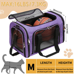 LEHNI soft-sided carrier inside reveals removable washable mat for easy cleaning