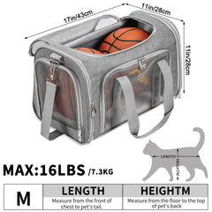 LEHNI under-seat compatible design fits under airplane seats for travel.