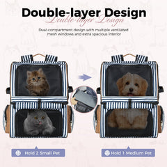 Lekebobor Cat Backpack back-ergonomic-design highlights breathable support for comfortable carrying.