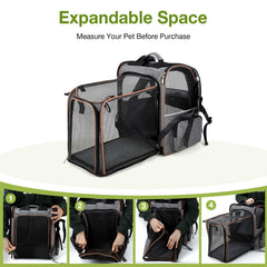 Lekebobor large cat backpack expandable back area provides extra room