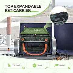 Lekereise airline-approved pet carrier cabin view for easy cabin travel.