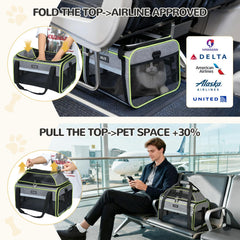 Lekereise airline-approved pet carrier underseat ensures easy cabin travel with your small pet.