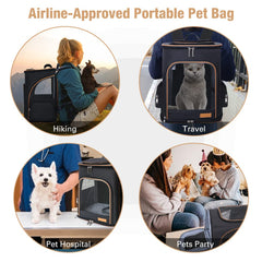 Lekereise built-in safety leash highlights secure containment while traveling.