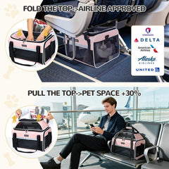 Lekereise expandable top provides extra space for your pet to stand and stretch.