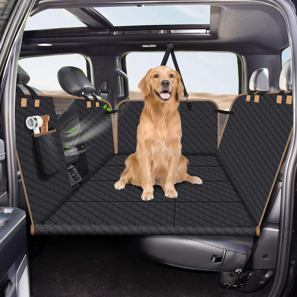 Lekespring dog car seat cover bottom board supports secure travel