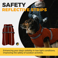 LeLePet easy-on-off coat featuring back zipper for quick dressing and cleanup.