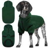 LeLePet dog hoodie front view provides cozy warmth for chilly walks.