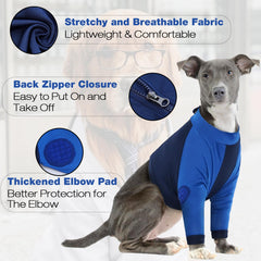 LeLePet dog recovery suit elbow protector reinforced padding for joints