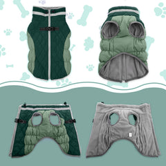Lelepet reflective strip dog coat for improved visibility at night
