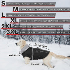LeLePet Warm Dog Coat with adjustable buckle for easy on/off.
