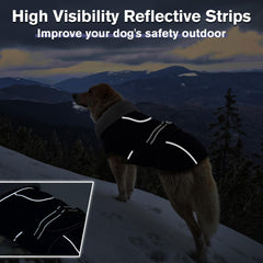 LeLePet Warm Dog Coat fleece lining provides cozy insulation on chilly days.
