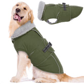 LeLePet warm dog coat shows waterproof fabric for reliable outdoor protection.