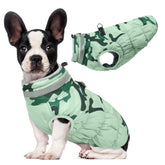 LeLePet warm dog winter coat front view with cozy fleece lining for outdoor warmth