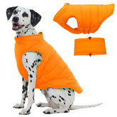 LeleTail Dog Puffer Vest back zipper enables quick on/off during cold walks.