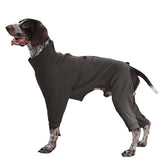 LeleTail medium dog pajamas back zipper enables quick on/off dressing.