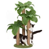 LEMONDA 31.5-inch cat scratching post with forest-top design for stylish home decor