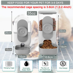 Lemtrflo gravity feeder outlet shows 75-degree design to reduce food sticking.