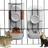 Lemtrflo hanging feeder assembly saves cage space while delivering easy meal access.