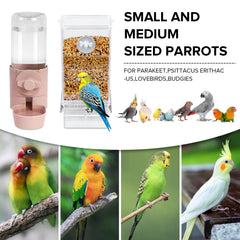 Lemtrflo No Mess Bird Feeder gravity-fed system reduces daily refills.