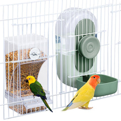 Lemtrflo no mess bird feeder image showing a clean, clutter-free cage feeding setup.