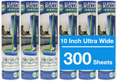 Leo lint roller refill six-pack with 50 sheets for efficient pet hair cleanup