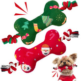 Lepawit Christmas dog toy for small dogs with squeaker promotes lively indoor play.