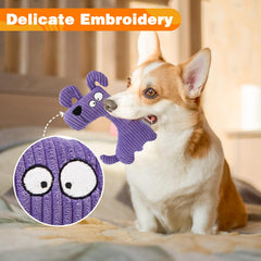 Lepawit squeaky dog toy non-shedding materials reduce mess during play.