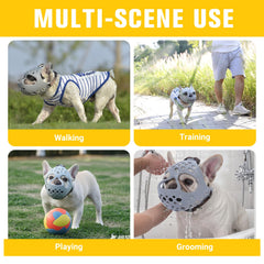 LERIKA short-snout muzzle ideal for travel and public outings.