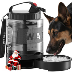 lesotc dog travel water bottle cap close-up showing leak-proof lid for mess-free trips