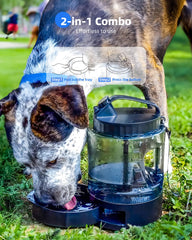lesotc dog travel water bottle with handle ready for hiking adventures