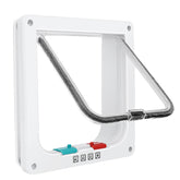 Lessmon cat door for window with 4-way lock enables easy pet access and safety.