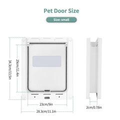 Lessmon doggie door weatherproof seal protects against wind and rain