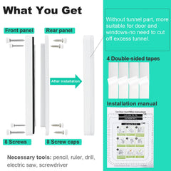 Lessmon safety pet door installed on a sliding door enables easy in-and-out for pets.