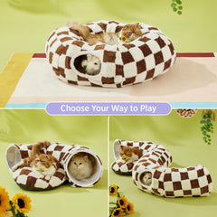 LE SURE Cat Tunnel Bed 2-in-1 design supports play and rest.