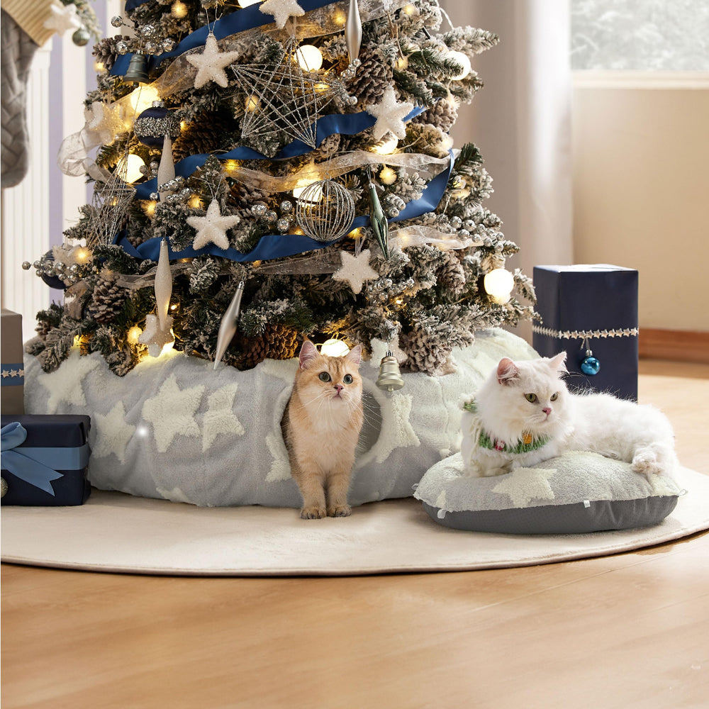 Lesure cat tunnel bed circular tunnel setup promotes cozy hideaway for indoor cats