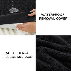 LE SURE plush fleece texture bed cover ideal for soft cozy naps
