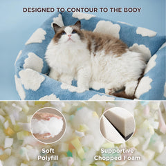 LE SURE dog bed anti-slip bottom stays in place on smooth floors during play.