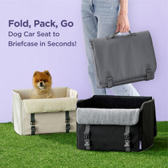 LE SURE Lesure dog car seat clip-on safety leash keeps pets secure on the road.