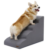 LE SURE Lesure dog stairs four steps ready for easy bed access for small dogs.