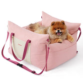 LE SURE Lesure small dog car seat front view for secure travel.