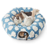 LE SURE Lesure large cat tunnel bed outer view shows a cozy play-and-rest nook.