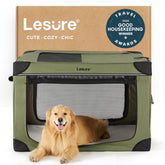 LE SURE Lesure soft collapsible crate on Today Show highlighting portable XL travel use