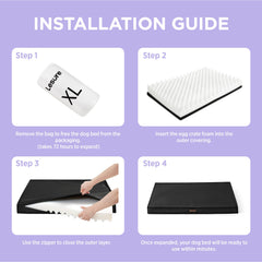 LE SURE waterproof cover protects foam from spills and accidents
